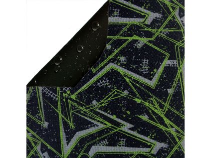 Nepromokavá vodotěsná látka Codura, Abstrace Zelená