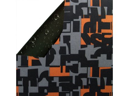 Nepromokavá vodotěsná látka Codura, Mozaika Pomerančová