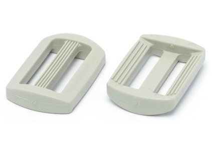 33668 2 plastove pruvleky sire 20 mm bily