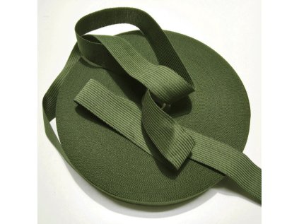 Lemovací proužek PES 15 mm barva khaki