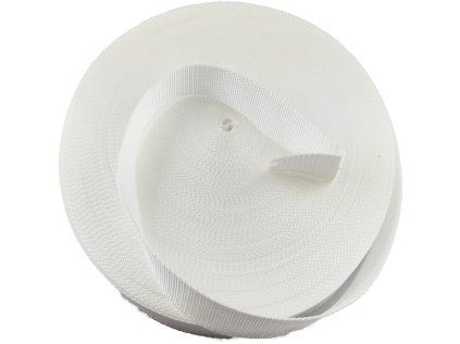 34637 1 polypropylenovy popruh 50 mm bily baleni 50 m