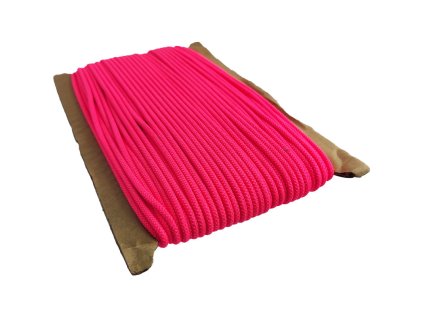 Kulatá guma barevná, 3 mm, 50 m barva růžová neo