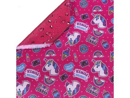 35708 5 nepromokava vodotesna latka codura jednorozec na cervenem