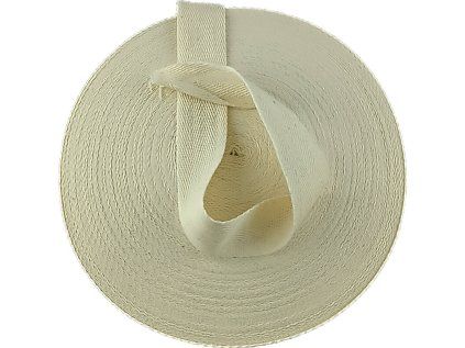 35756 1 lemovaci prouzek bavlna 30 mm barva ecru