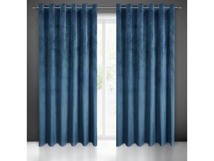Dekorační velurový závěs s průchodkami GRANAT 140x250 cm