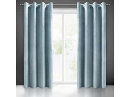 Dekorační velurový závěs s průchodkami MORS 140x250 cm