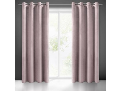 Dekorační velurový závěs s průchodkami PUDR 140x250 cm