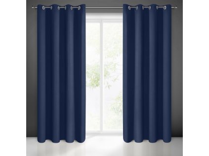 Zatemňovací závěs s průchodkami GRANATOVÁ 135X250 cm