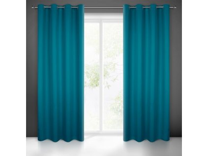 Zatemňovací závěs s průchodkami MODRÁ 135X250 cm