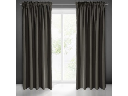 Zatemňovací závěs s řasící páskou GRAFIT 135X270 cm