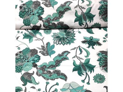 36302 4 bavlnena latka poviev bile zeleny