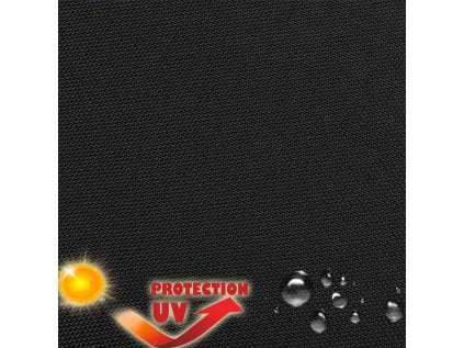 Nepromokavá látka Ultra s vysokou odolností proti UV/WR záření, Černá