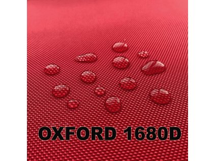 Nepromokavá vodotěsná látka Codura tlustá 1680D, Červená