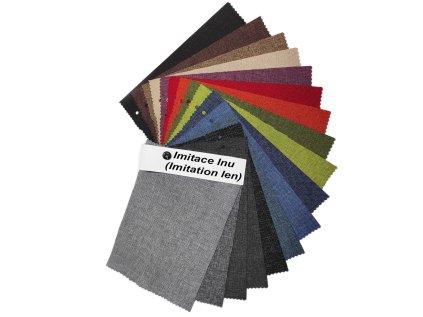 Vzorník voděodolných látek Imitace lnu