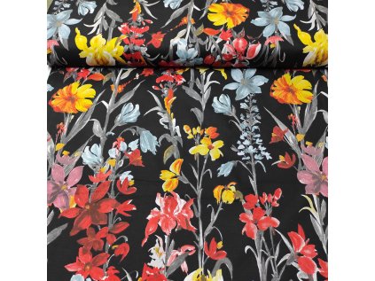 36617 5 bavlnena latka pole na cernem