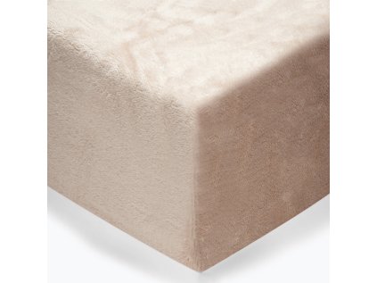 Prostěradlo mikroflanel barva béžová 90x200