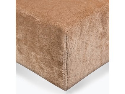Prostěradlo mikroflanel barva hnědá 90x200