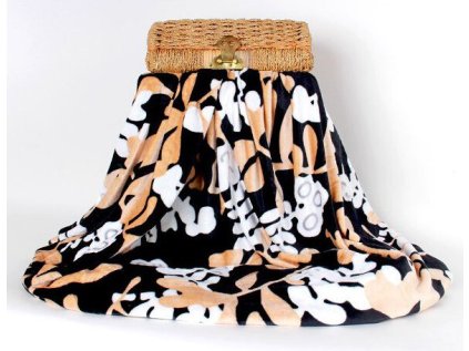 Deka z mikrovlákna, vzor Listy 150x200 cm