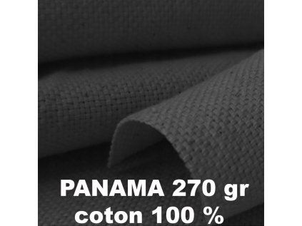 36857 1 panama bavlnena latka 270 gr m2 grafitova