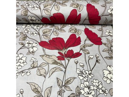 36959 4 bavlnena latka kvetiny na sedem