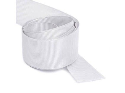 36977 1 rypsova stuha barva bila 30 mm baleni 50 m