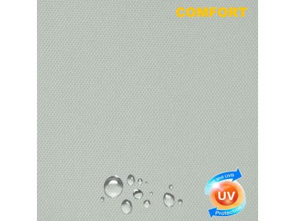 Venkovná potahová látka do exteriéru Komfort, odolná vůči UV-WR záření, Sv. Šedá