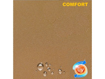Venkovná potahová látka do exteriéru Komfort, odolná vůči UV-WR záření, Cappuccino