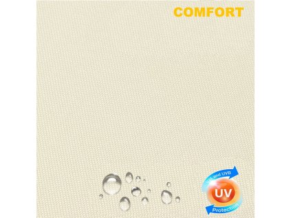 Venkovná potahová látka do exteriéru Komfort, odolná vůči UV-WR záření, Ecru