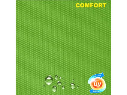Venkovná potahová látka do exteriéru Komfort, odolná vůči UV-WR záření, Zelené Jablko