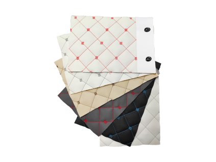 Vzorník potahových látek Eko kůže Prošívaná MIX