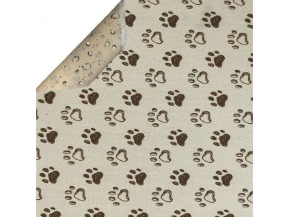 Nepromokavá vodotěsná látka Codura, Tlapky na Krémovém