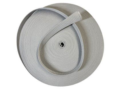 37202 2 polypropylenovy popruh 40 mm sv sedy baleni 50m