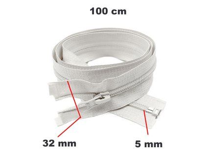 37286 1 zip spiralovy delitelny bily 5 mm delka 100 cm