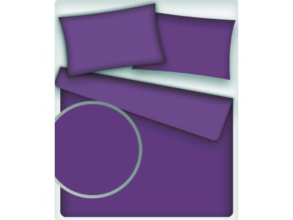 Jednobarevná bavlněná látka barva Fialová 510-2