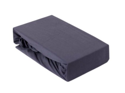 Prostěradlo s gumou 160x200 cm Jersey, barva Grafitová