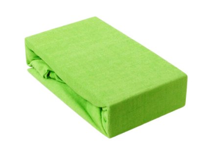 Prostěradlo s gumou 180x200 cm Jersey, barva Zelená