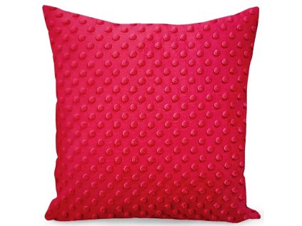 Povlak na polštářek mikroplyš 40X40 cm, barva Červená