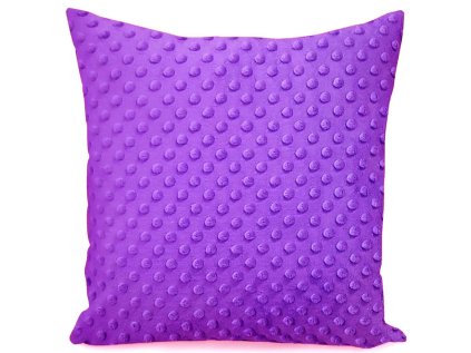 Povlak na polštářek mikroplyš 40X40 cm, barva Fialová