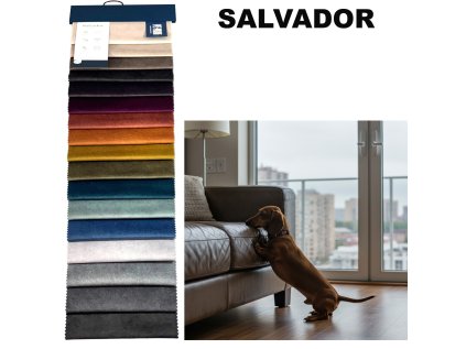 Vzorník velurových látek Salvador Pet Proof