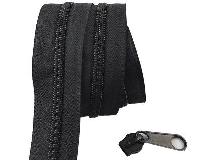 38432 1 zip spiralovy cerny 3 mm metraz