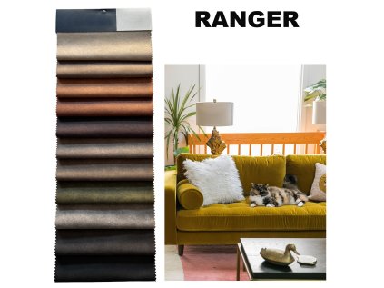 Vzorník Ekokůže Ranger, potahová látka