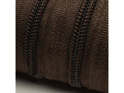 38627 1 zip spiralovy barva hneda 5 mm metraz
