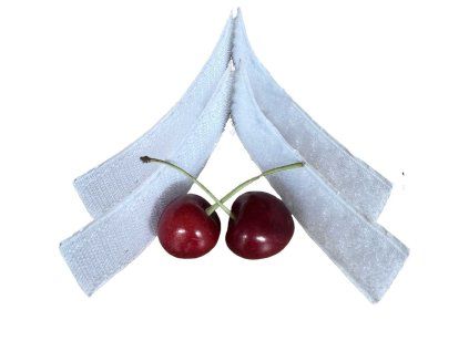 38699 2 pasek na suchy zip s lepidlem bily 2x20 cm sirka 20 mm