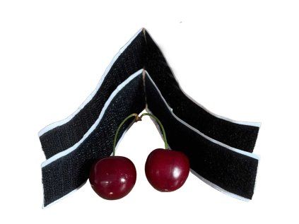 38717 2 pasek na suchy zip s lepidlem cerny 2x20 cm sirka 25 mm