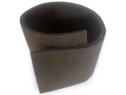 Technický filc 10 mm, barva Hnědá, šířka 150 cm