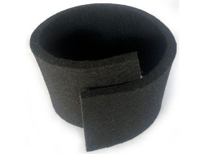 Technický filc 20 mm, barva Černá, šířka 100 cm