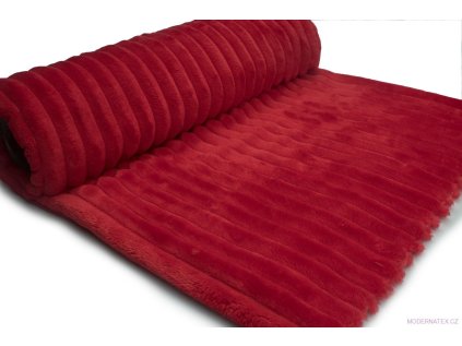 vyr 10630 Dekoracni latka MINKY PROUZKY barva CERVENA 1
