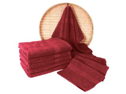 frote osuska 70x140 cm barva bordo