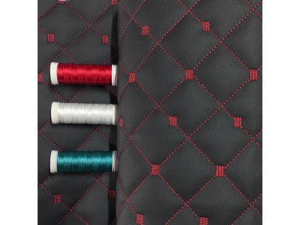 pprosivana mix 11 noir ekokuze mix 3x3 cm barva cerna prosivana cervonymi nitemi metraz 145 cm cz 1 1 333552