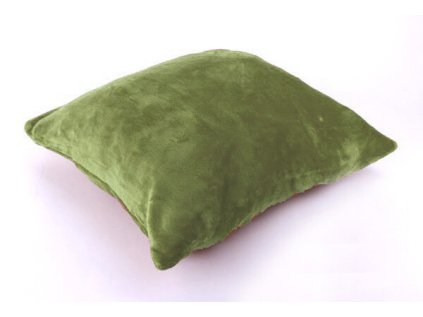 povlak na polstar velur barva oliva 40x40cm ok